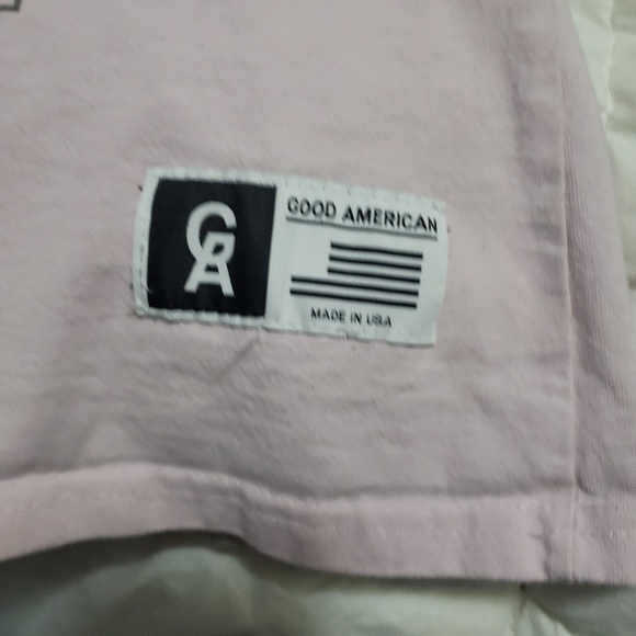 Good American Long Pink T-Shirt - Picture 3 of 4